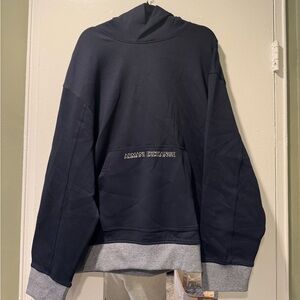 Armani Exchange Dark Blue Sweatshirt with Trim
